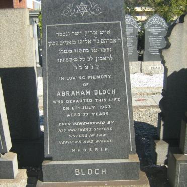 BLOCH Abraham -1963