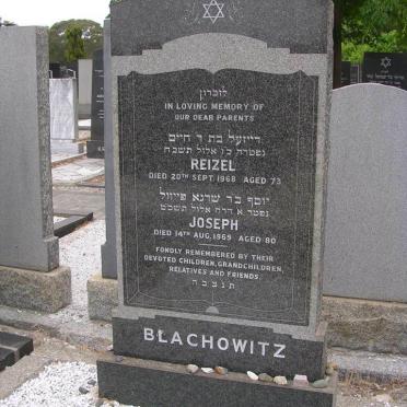 BLACHOWITZ Joseph -1969 &amp; Reizel -1968