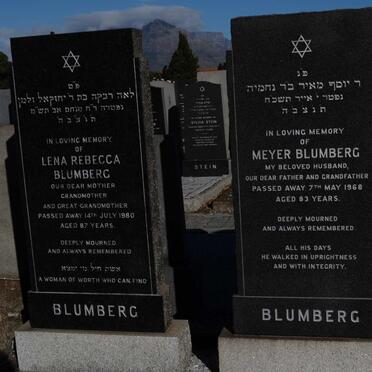 BLUMBERG Meyer -1968 &amp; Lena Rebecca -1980