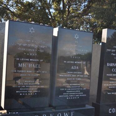 BORKOWF Michael -1973 &amp; Ada EDELSON -1990