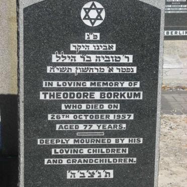BORKUM Theodore -1957