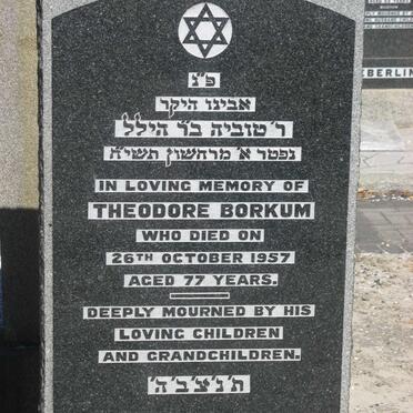 BORKUM Theodore -1957