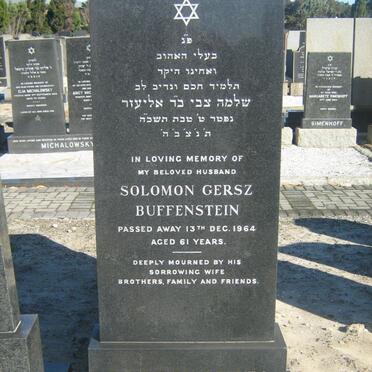 BUFFENSTEIN Solomon Gersz -1964