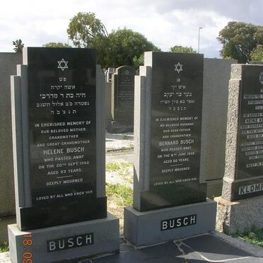 BUSCH Bernard -1958 &amp; Helene -1992
