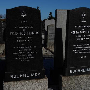 BUCHHEIMER Felix 1882-1978 &amp; Herta 1900-1969