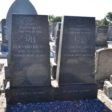 BROWN Bernard 1873-1953 &amp; Clara 1877-1964