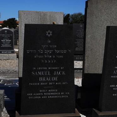 BRAUDE Samuel Jack -1971