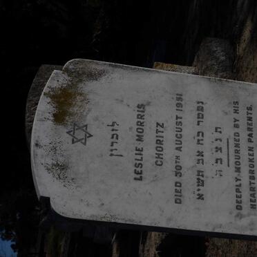 CHORITZ Leslie Morris -1951