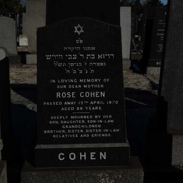 COHEN Rose -1970