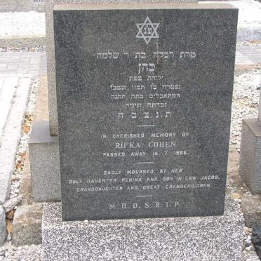 COHEN Rifka -1966