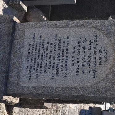 CUTTMANN Israel -1953