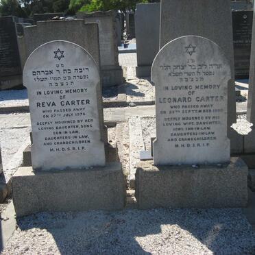 CARTER Leonard -1960 &amp; Reva -1976