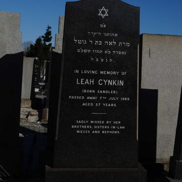 CYNKIN Leah nee SANDLER -1969