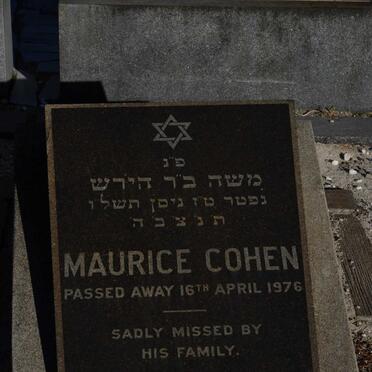 COHEN Maurice -1976