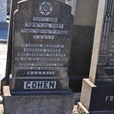 COHEN Rebecca -1954
