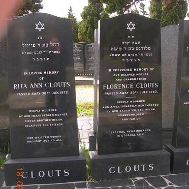 CLOUTS Rita Ann -1972 :: CLOUTS Florence -1983