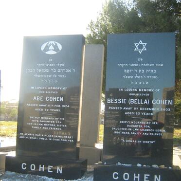 COHEN Abe -1974 &amp; Bessie -2003