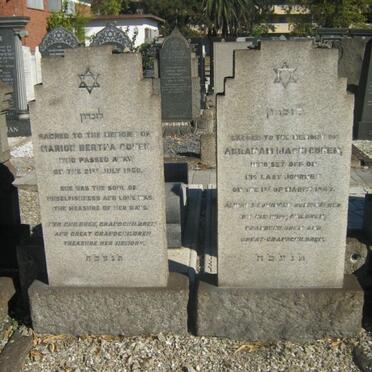 COHEN Abraham -1947 &amp; Marion Bertha -1960