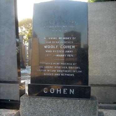 COHEN Woolf -1971