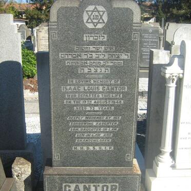 CANTOR Isaac Louis -1948