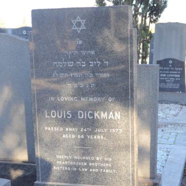 DICKMAN Louis -1973