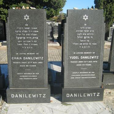 DANILEWITZ Yudel -1974 &amp; Chaia -1965