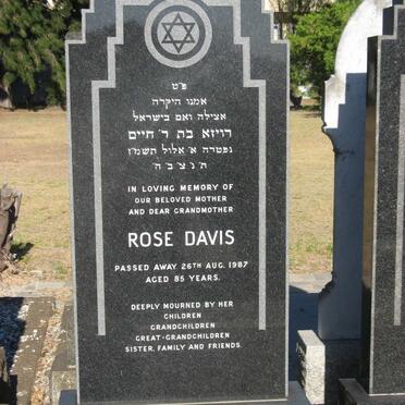 DAVIS Rose -1987