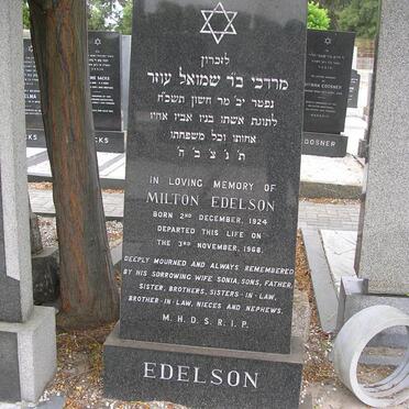 EDELSON Milton 1924-1968