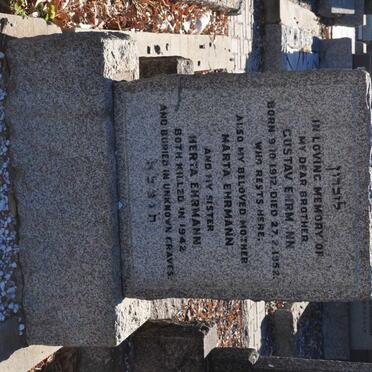 EHRMANN Gustav 1912-1952 :: EHRMANN Marta -1942 :: EHRMANN Herta -1942