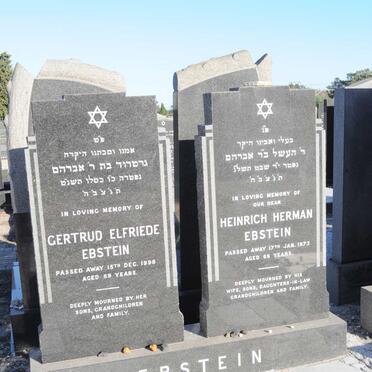 EBSTEIN Heinrich Herman -1973 &amp; Gertrud Elfriede -1998