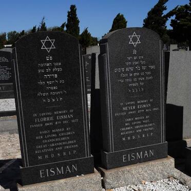 EISMAN Meyer -1965 &amp; Florrie -1977