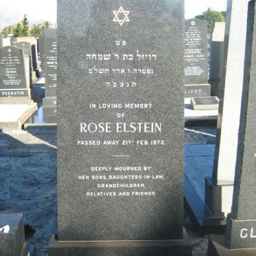 ELSTEIN Rose -1972