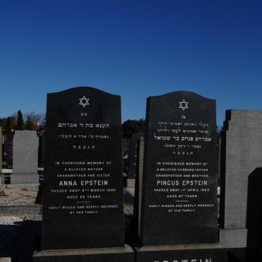EPSTEIN Pincus -1963 &amp; Anna -1986