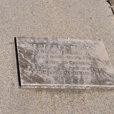 ELLENBOGEN Geoffrey Marks 1918-1958