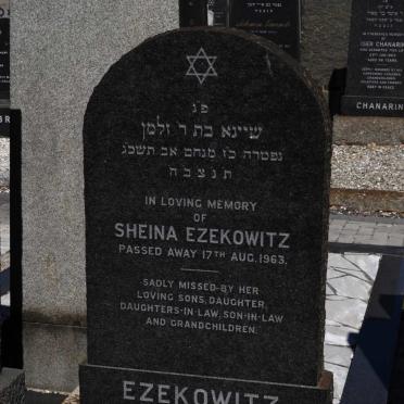 EZEKOWITZ Sheina -1963