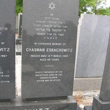 ESRACHOWITZ Chasman -1969