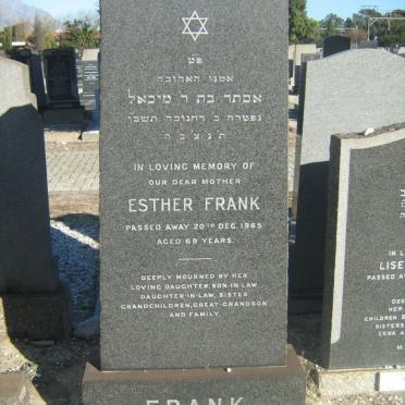 FRANK Esther -1965