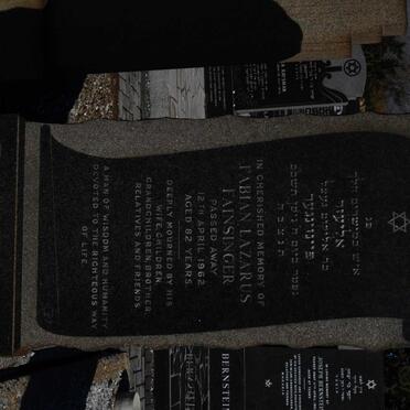 FAINSINGER Fabian Lazarus -1962