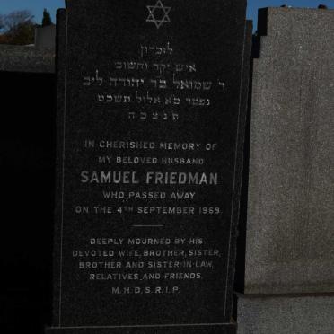 FRIEDMAN Samuel -1969
