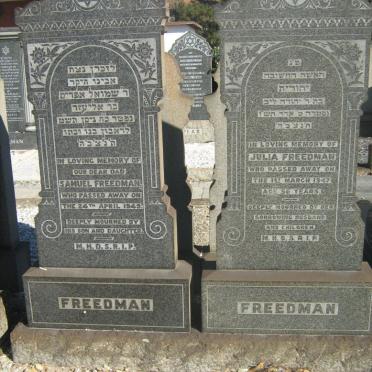 FREEDMAN Samuel -1949 &amp; Julia -1947