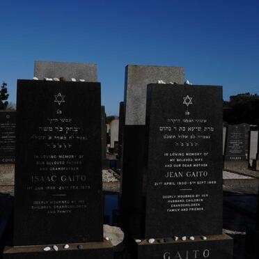 GAITO Isaac 1888-1978 &amp; Jean 1900-1969