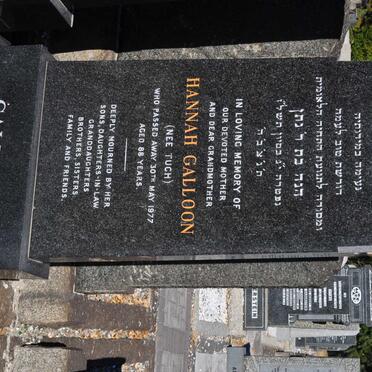 GALLOON Hannah nee TUCH -1977