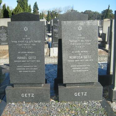 GETZ Israel -1964 &amp; Rebecca -1978