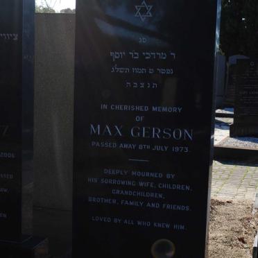 GERSON Max -1973