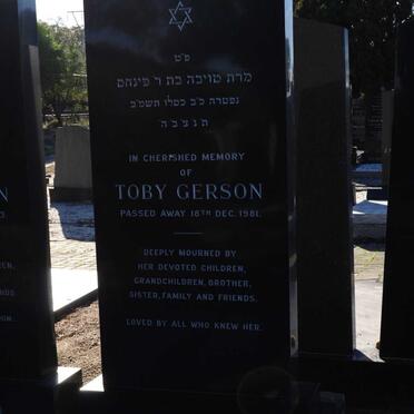 GERSON Toby -1981
