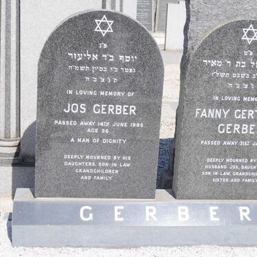 GERBER Jos -1985 &amp; Fanny Gertrude -1977