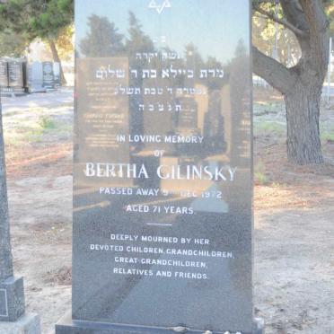 GILINSKY Bertha -1972