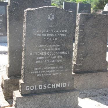 GOLDSCHMIDT Jettchen 1875-1960