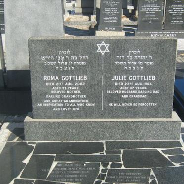 GOTTLIEB Julie -1964 &amp; Roma -2002