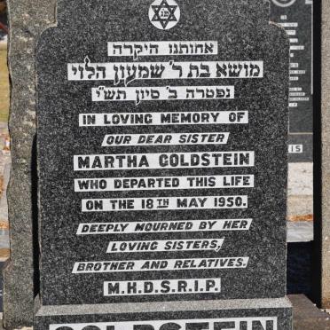 GOLDSTEIN Martha -1950